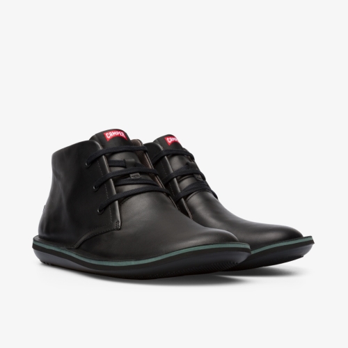 Camper Beetle Mens Ankle Boots US-15992 Black Outlet